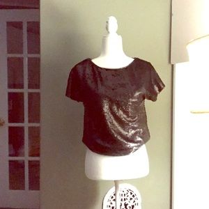 Black Sequin Top